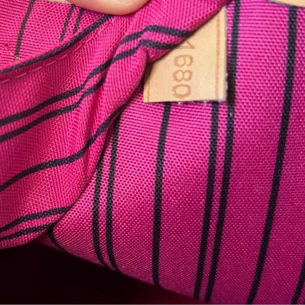 Designer Inspired brown Monogram coated canvas Tote - Brown with Tan Trim - Picture 14 of 16